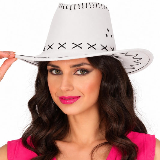 Cappello da cowboy bianco