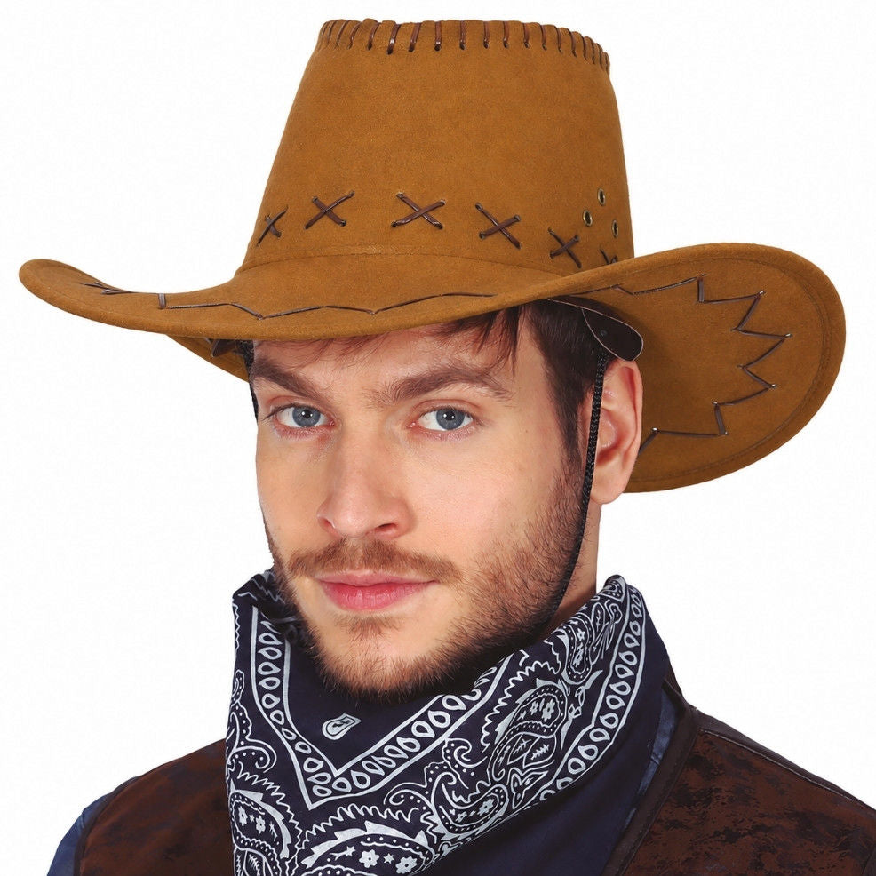 Cappello da cowboy marrone chiaro