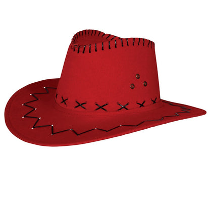 Cappello da cowboy rosso