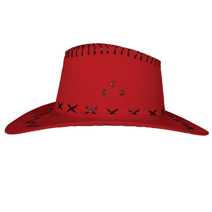 Cappello da cowboy rosso