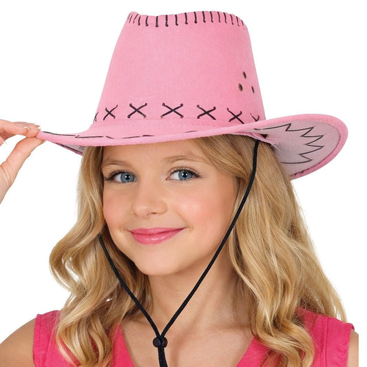 Cappello da cowboy rosa per bambini