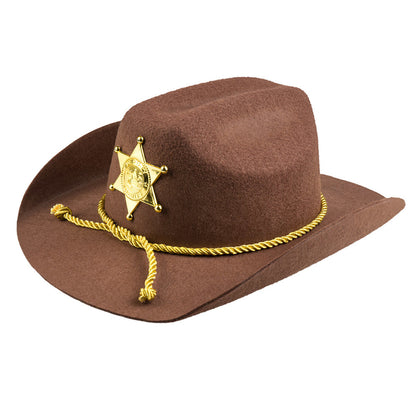 Cappello da Sceriffo Cowboy marrone