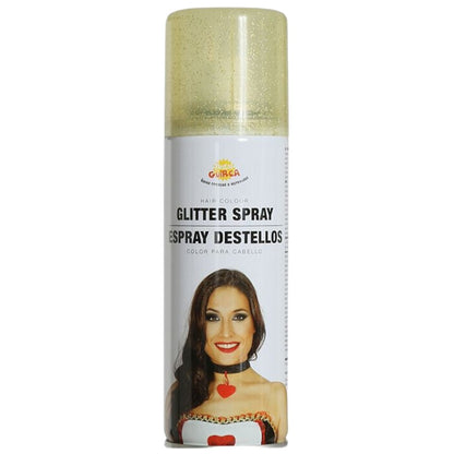 Lacca per capelli con glitter dorati