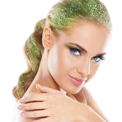 Spray per Capelli Glitter Verde