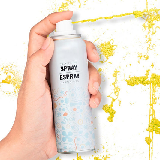 Spray di Stelle filanti Gialle
