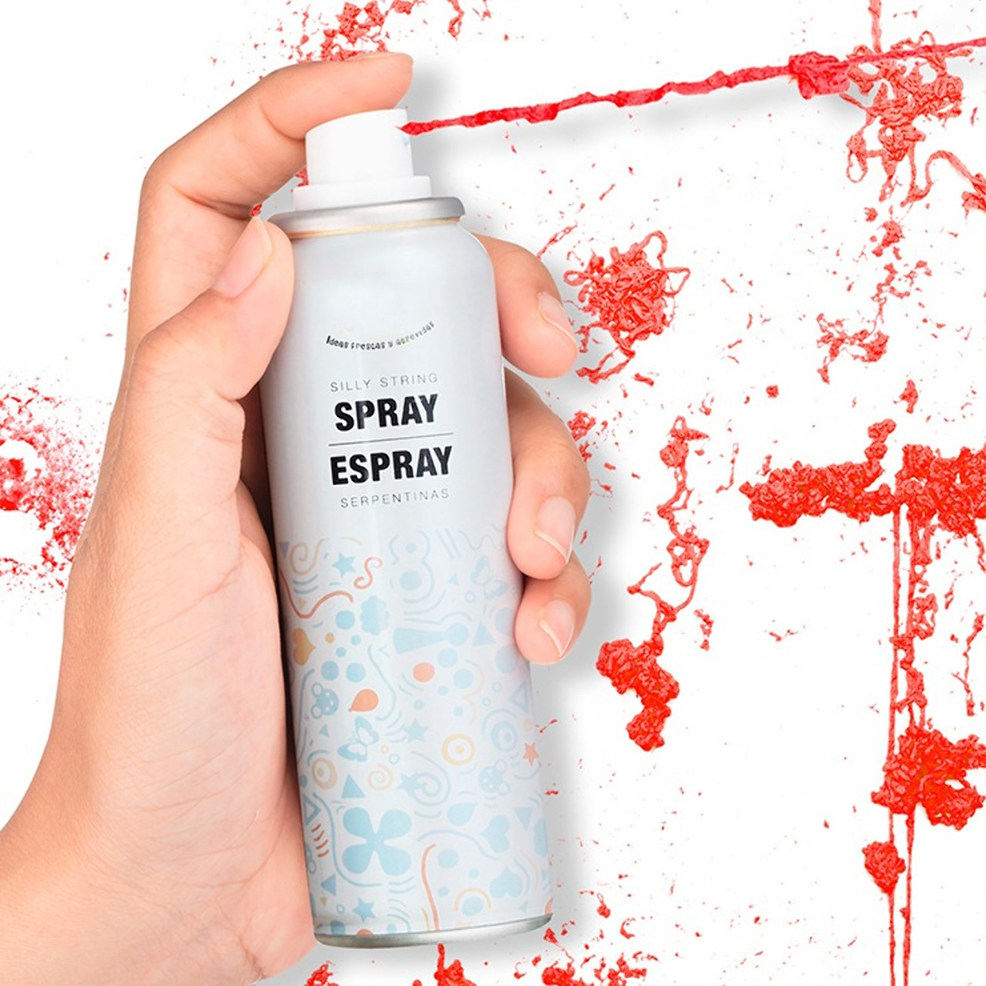 Spray di Stelle filanti Rosse