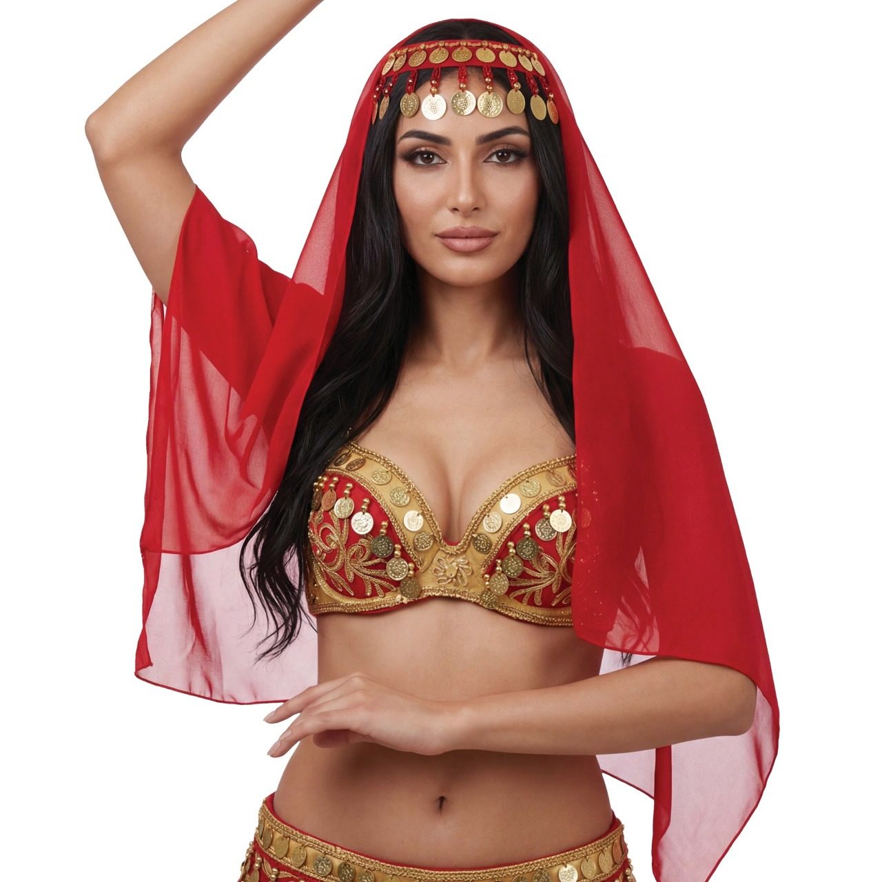 Copricapo da Danza del Ventre Rosso