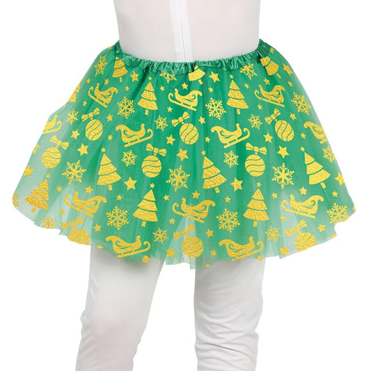 Tutù Verde Natale bambino