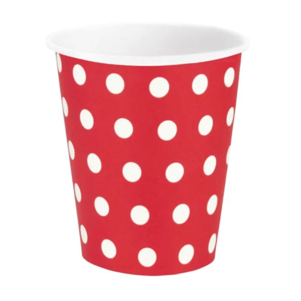 Bicchieri da Fiera Rossi con Pois