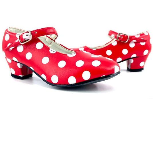 Scarpe da Flamenco Rosse e Bianche