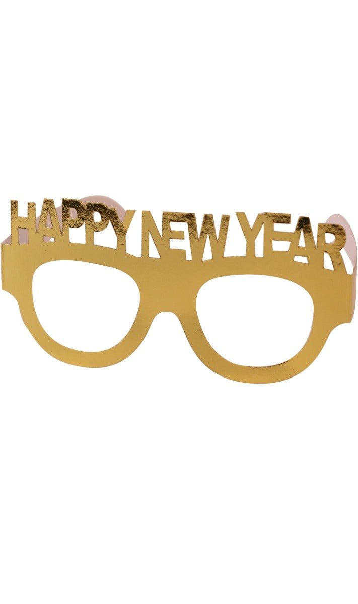 Occhiali Happy New Year Dorate