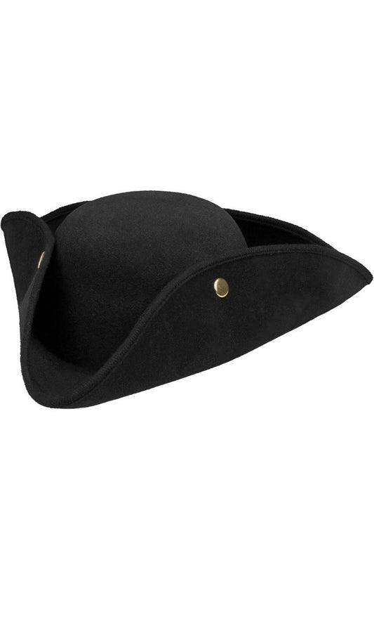 Cappello da Pirata Ammiraglio Nero