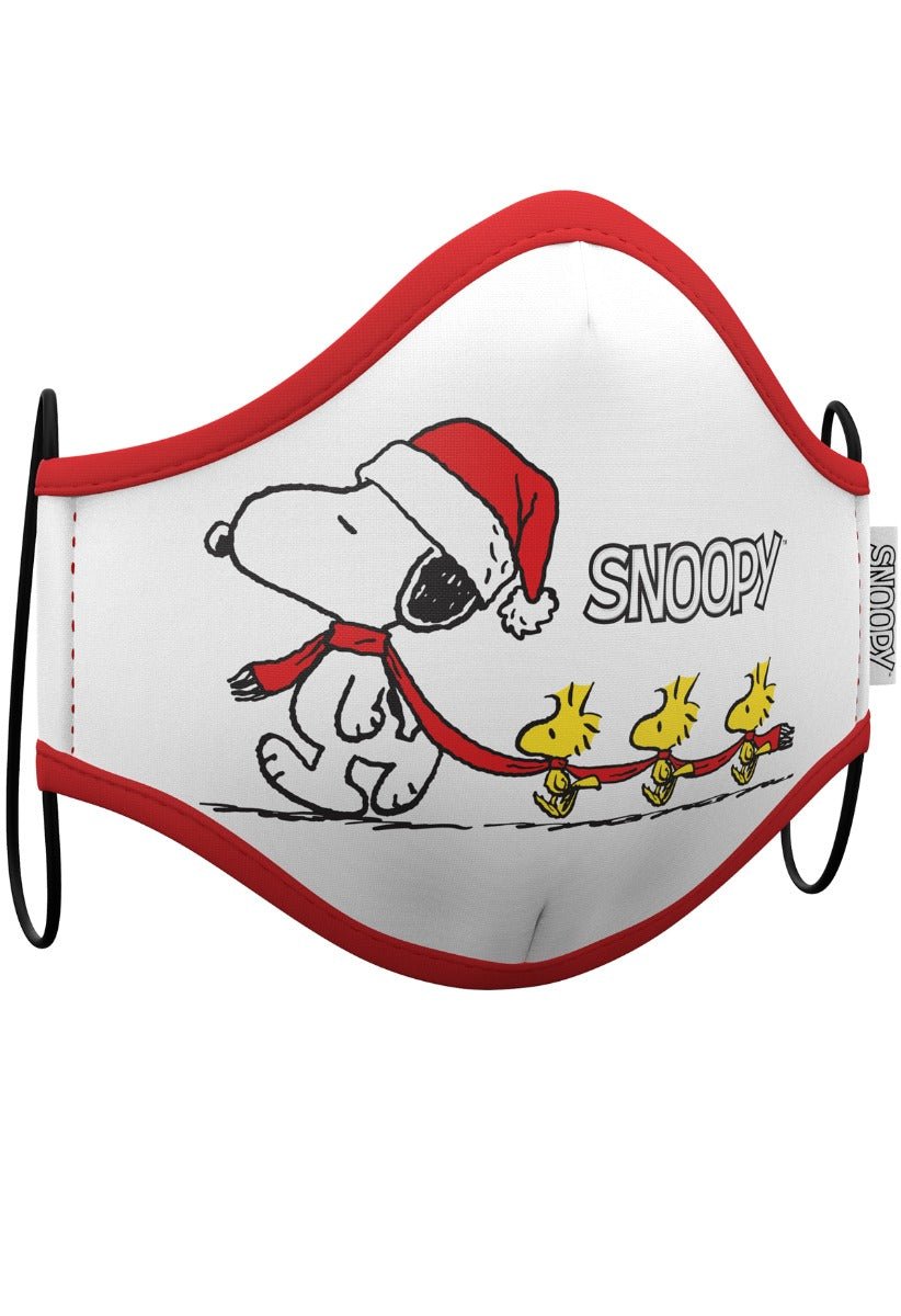 Pack 2 Mascherine in Tessuto Snoopy™ Natale per adulto