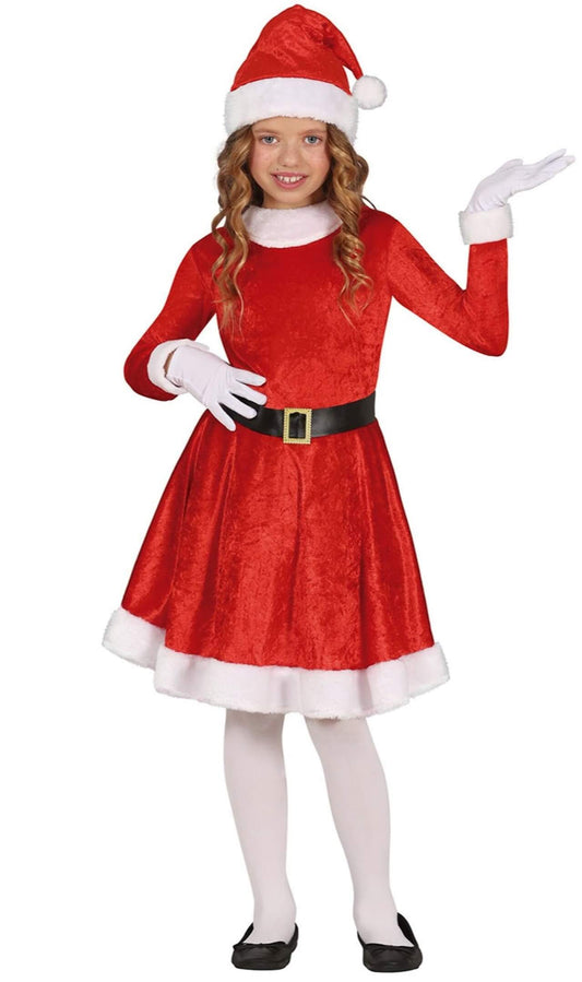 Costume da Babbo Natale Winter per bambina