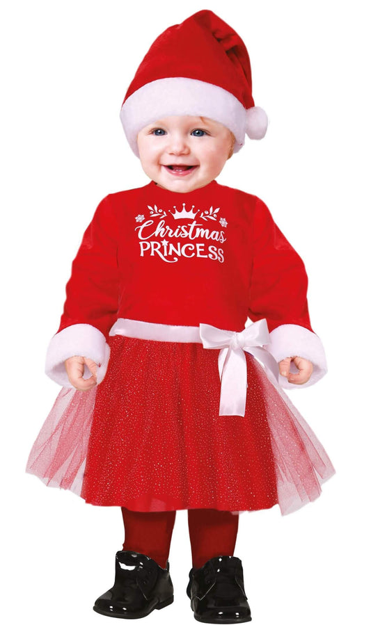 Costume da principessa di Babbo Natale per neonato