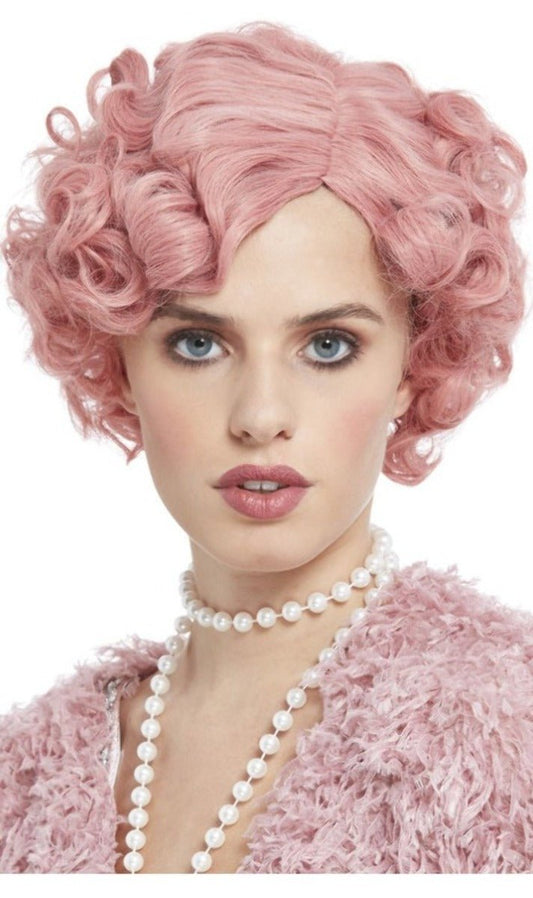 Parrucca Anni 20 Rosa