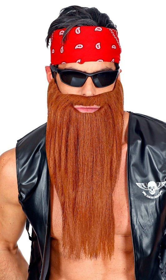 Barba Castani Lunga con Baffi