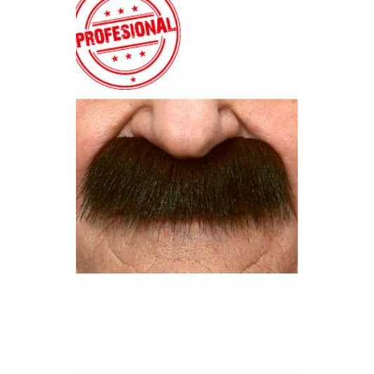 Bigote Castaño Oscuro Profesional 007-SF | Don Disfraz