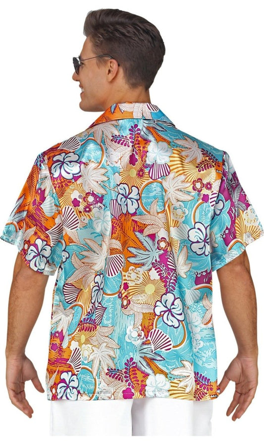 Camicia XL Hawaiana con Fiori