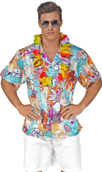 Camicia XL Hawaiana con Fiori