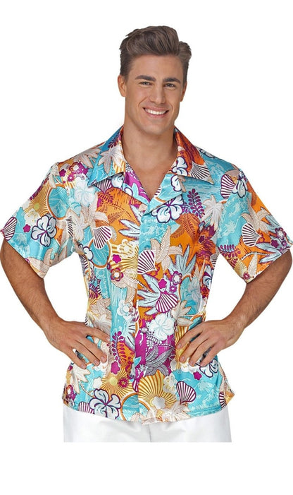 Camicia XL Hawaiana con Fiori