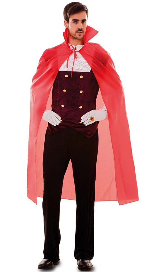 48" Adult/Teen Fully Lined Deluxe Vampire Cape ~ HALLOWEEN COSTUME BLACK CAPE - Foto 8