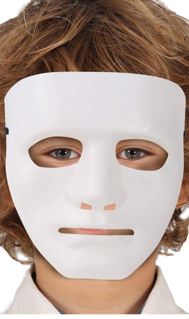 Maschera bianca per bambini