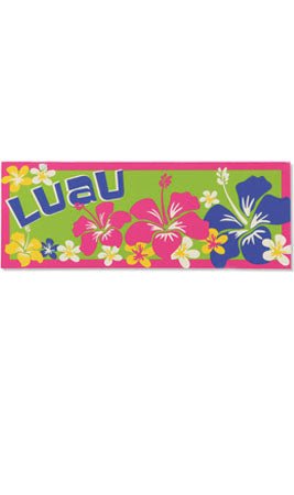 Cartello Luau Fiori