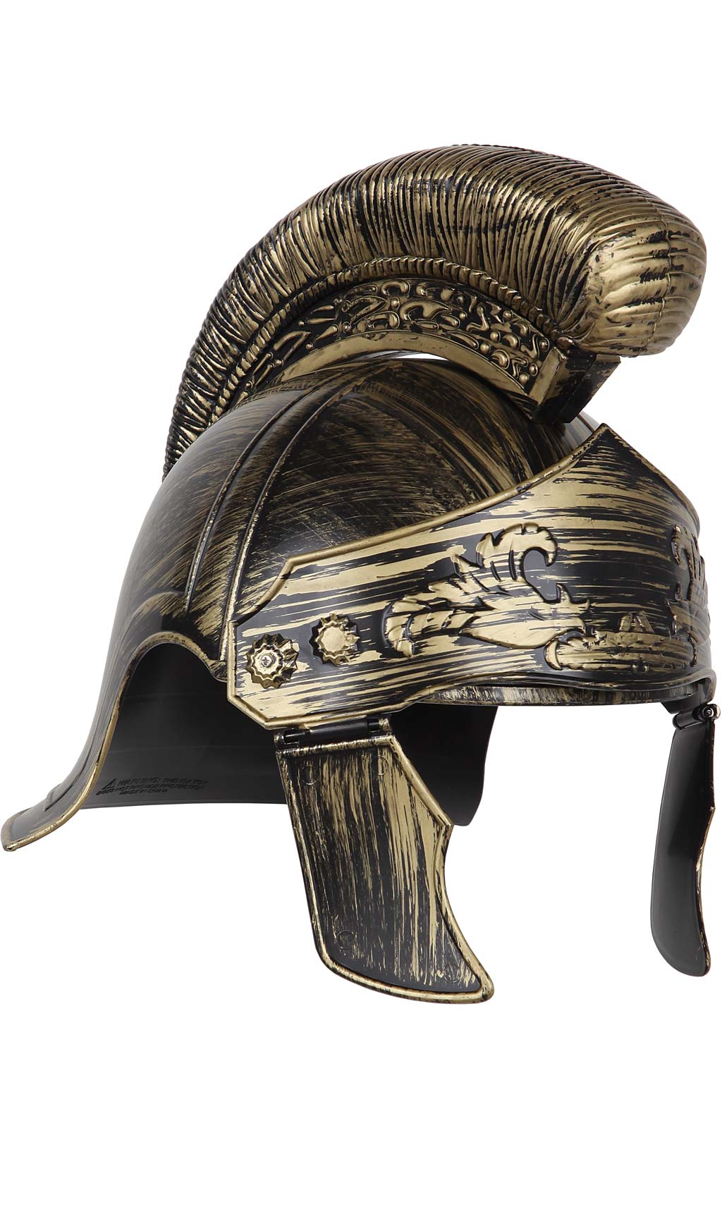 Casco Romano Incisioni Dorato