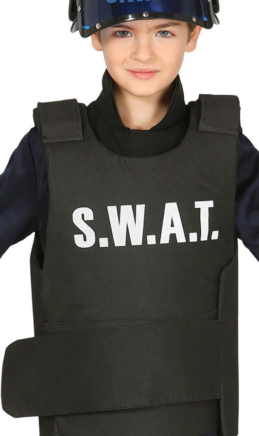 Gilè Agente Swat bambino