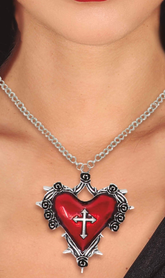 Collana cuore gotico