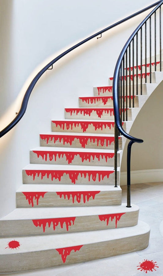 Decorazione sangue per le scale