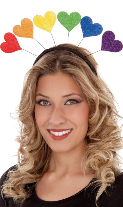 Cerchietto da Cuori Arcobaleno