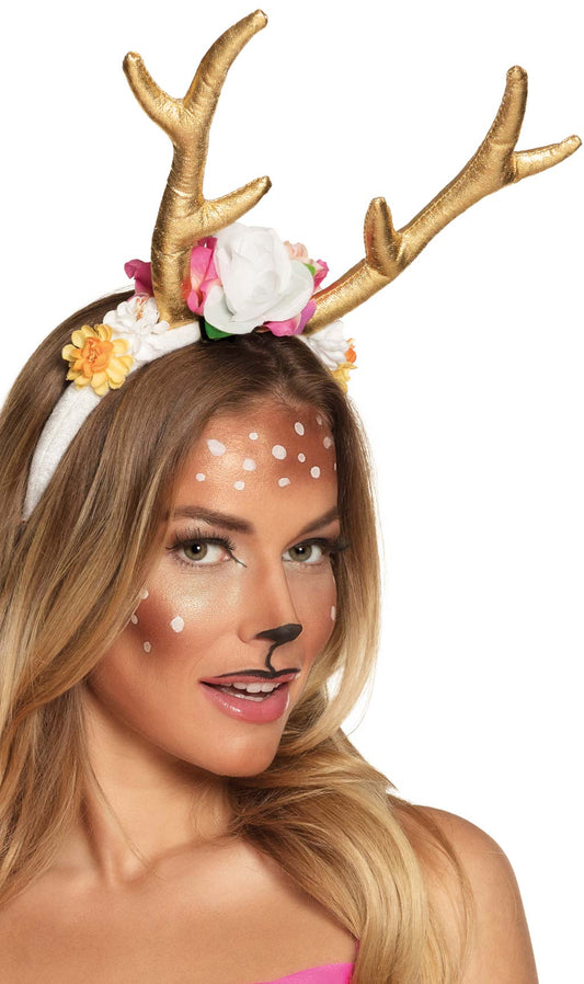 Cerchietto da Renna con Fiori