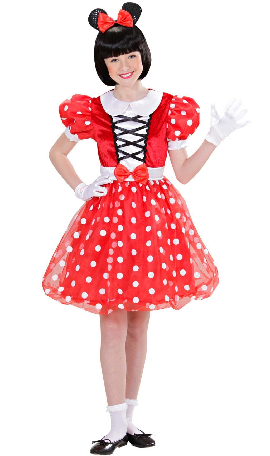 Costume da Minnie, vestito a pois rossi e fascia per capelli, costume di Halloween - Italia Costume da Minnie, vestito a pois rossi e fascia per capelli, costume di Halloween - Italia