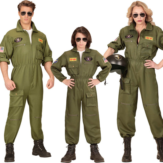 Disfraces en grupo de Pilotos de Combate