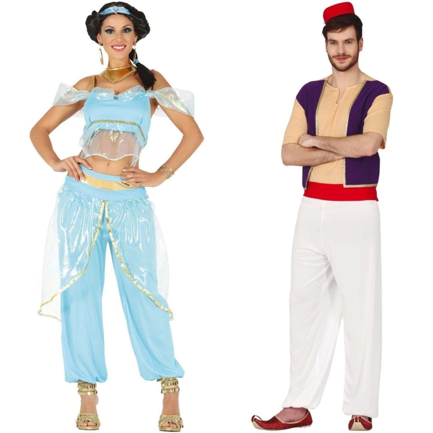 Acquista: Costumi di coppia da Aladdin e Jasmine | Costumalia by Signor  Costume