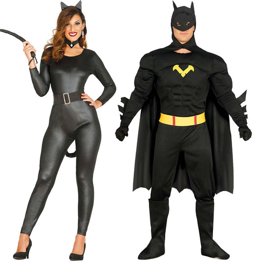 Disfraces en pareja de Batman y Catwoman
