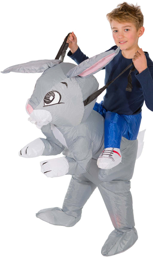 Costume a Cavallo da Coniglio Gonfiabile per bambino e bambina