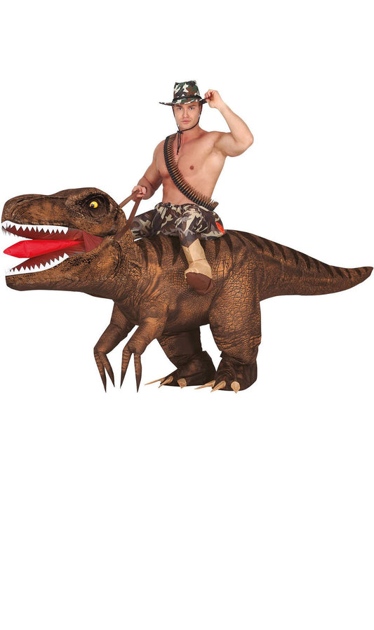 Disfraz a Hombros de Dino Rex Hinchable adulto I Don Disfraz