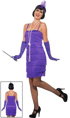 Disfraz de Charleston Flapper Violeta para mujer I Don Disfraz