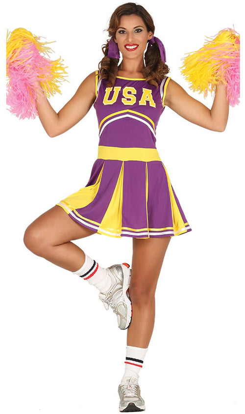 Costume da Cheerleader Lila per donne Costumalia by Signor Costume