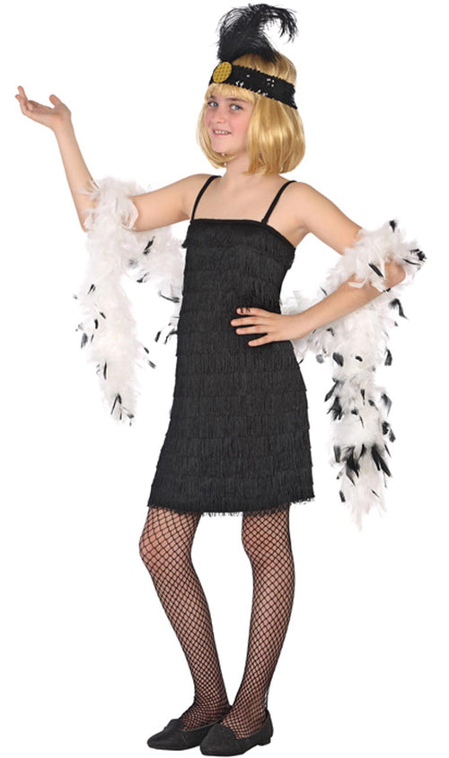 Costume da Charleston Swing Nero per bambina Costumalia by
