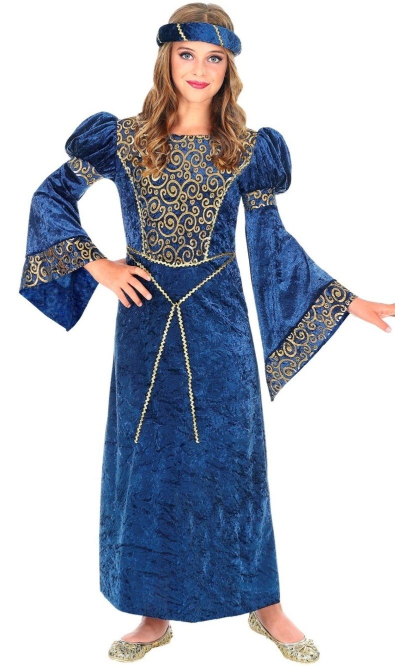 Vestito Dama Medievale Bambina Costume Dama Medievale In Vendita A