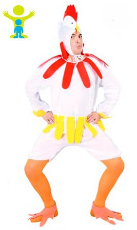 Costume da Gallina Bianca per adulto Costumalia by Signor Costume