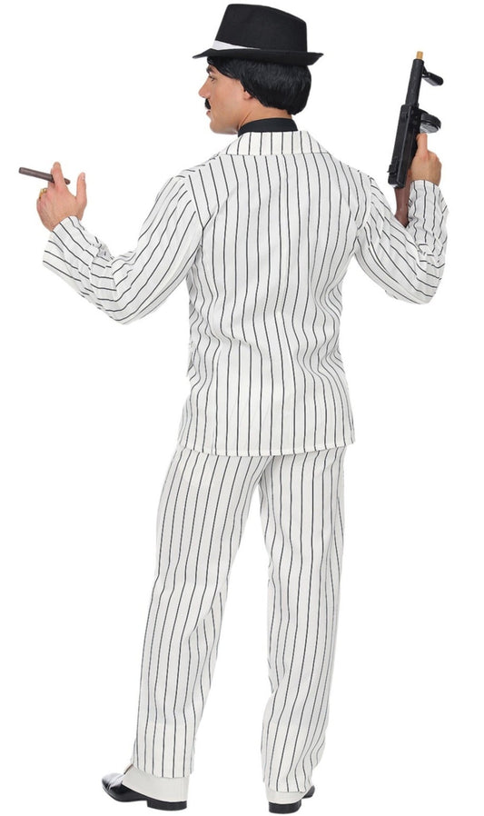 Costume XL da Gangster Bianco per uomo