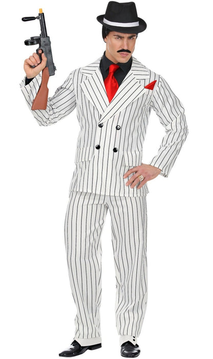 Costume XL da Gangster Bianco per uomo