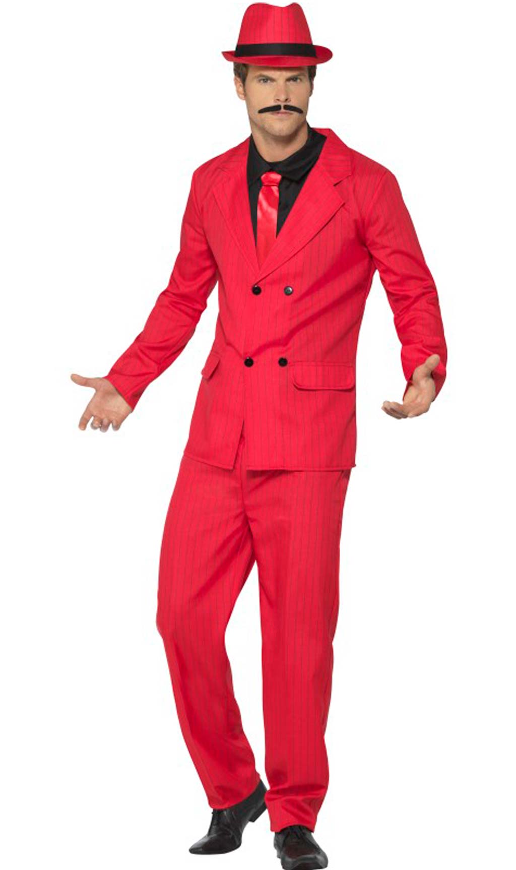 Disfraz de Gangster Rojo para hombre I Don Disfraz