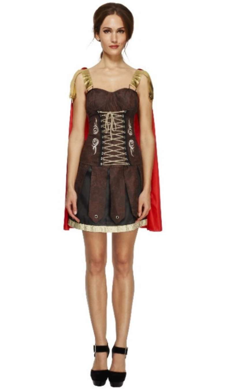 Costume Di Carnevale Da Donna Antica Ancella Romana O Greca Corto - Foto 11