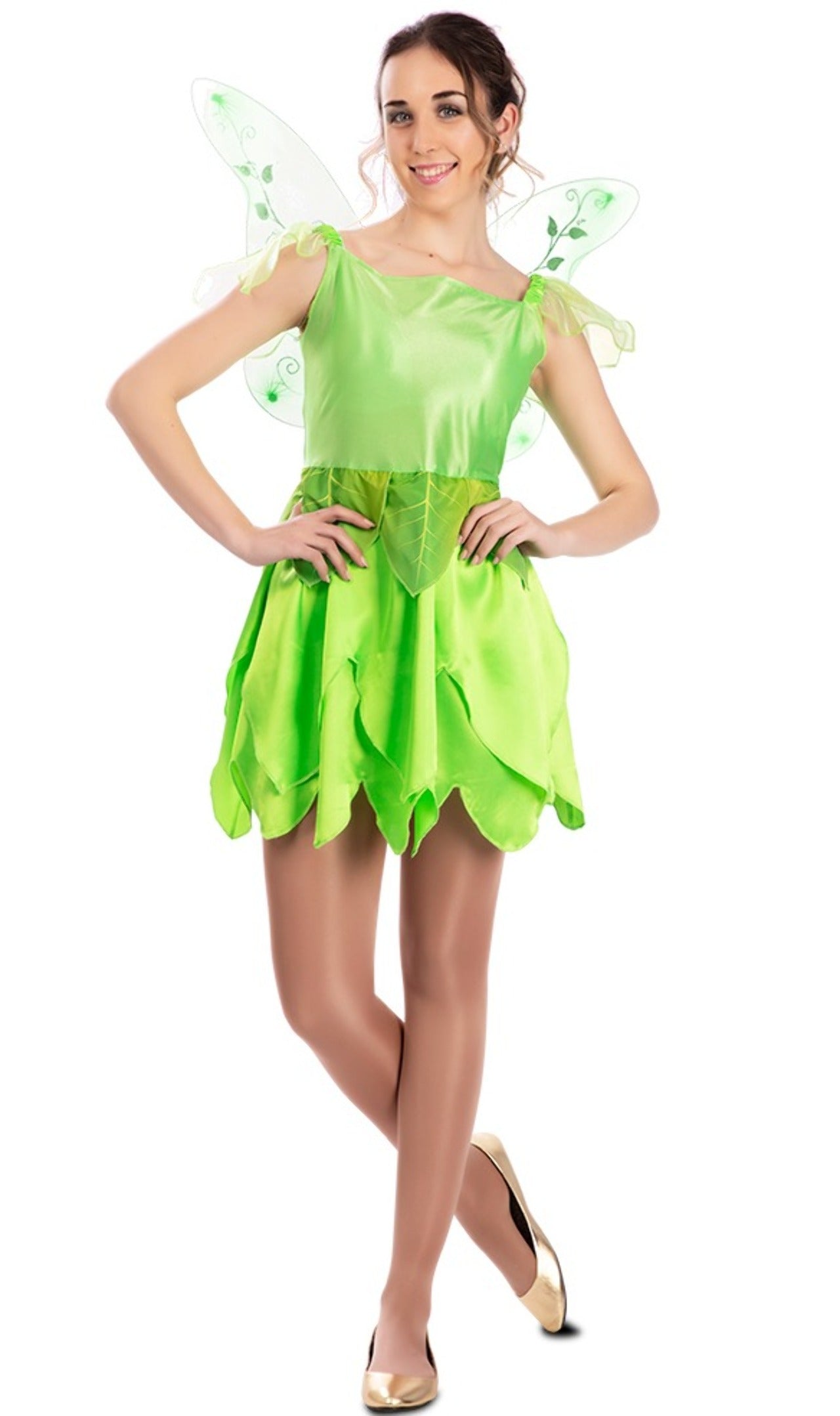 EUROCARNAVALES Costume Da Fata Delle Foglie Per Bambina - Vestito Da Carnevale E Feste Scolastiche, Ideale Per Sognare